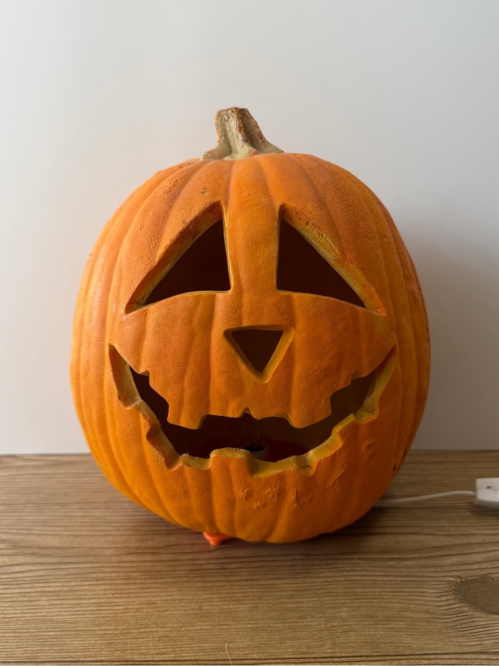 1993 Vintage Trendmasters Halloween Jack O Lantern Pumpkin Decoration Lights Up